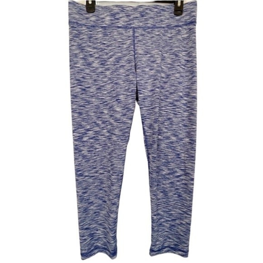 Velocity Heathered Blue Ankle Athletic Leggings